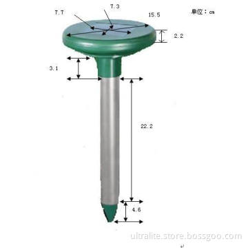 Solar Powered Ultrasonic Pest Repeller,Solar Mole Repeller, Animal Repeller